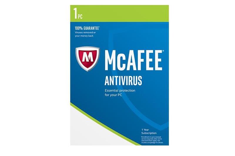 1 User / 1 Year | McAfee Antivirus 2017 -1 Device / 1 Year